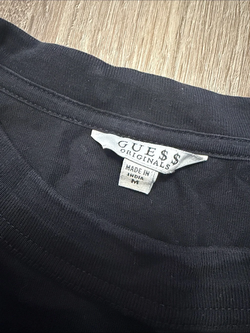 Guess x ASAP Rocky - Black Short-Sleeve Tee with Red Triangle Logo - Picture 2 of 3